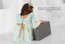 Pastel Green Linen & Tulle Layered Dress (DELIVERY 15 APRIL)