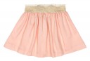 Girls Ivory Blouse & Pale Pink Viscose Skirt Set