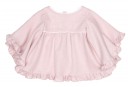 Blush Pink Batwing Sleeve Blouse & Ivory Short Set