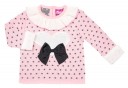 Baby Girls Pink & Green Heart Sweater & Floral Shorts Set 