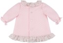 Baby Girls Pink Quilted Jersey Dress & Knickers Set