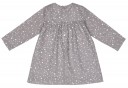 Girls Gray & White Star Print Dress with Pockets