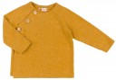 Boys Mustard Jersey Sweater & Denim Star Print Shorts Set