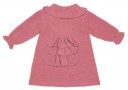 Baby Dusky Pink Knitted Pram Coat & Bonnet Set 