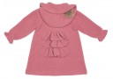 Baby Dusky Pink Knitted Pram Coat & Bonnet Set 