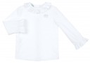 Baby Boys White Shirt & Mustrad Check Dungaree Shorts 