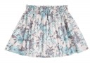 Girls Mint Green Jersey Top & Floral Print Viscose Skirt Set 
