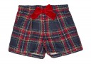 Girls Blue & Red Tartan Shorts