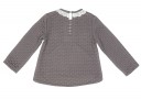 Grey Sweatshirt & Ivory Bunny Skirt Set 