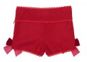 Girls Ivory Blouse & Red Shorts Set