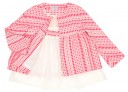 Coral Pink & Ivory Jacket 