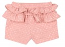Pink Polka Dot Ruffle Shorts