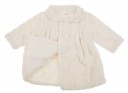 Ivory Knitted & Synthetic Fur coat 