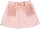Girls Pale Pink Polka Sweatershirt & Skirt Set