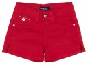 Girls Red Cotton Shorts