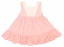 Girls Pink & Ivory Lace Dress