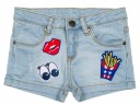 Girls Denim Shorts with Patches
