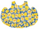 Baby Girls Yellow Flower Top & Striped Swim Pants