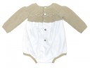 Siena & White Soft Knitted Cotton Shortie with bows