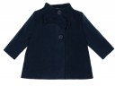 Girls Navy Blue Coat with Bow 