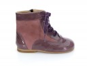 Mauve Patent & Suede Pascuala Boots 