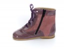 Mauve Patent & Suede Pascuala Boots 