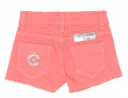 Girls Peach Denim Shorts