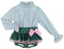 Girls Pink & Green 3 Piece Shorts Set 