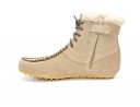 Girls Beige Suede Mohican Boots