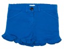 Girls Blue Frilled Cotton Shorts