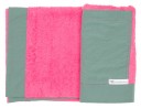 Pink & Green Towel with pocket