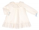 Baby Girls Ivory & Gray Star Print Dress 