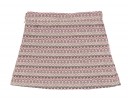 Girls Pink & Gray Tweed Skirt With Fringed Pockets