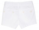 White Cotton Studded Shorts 