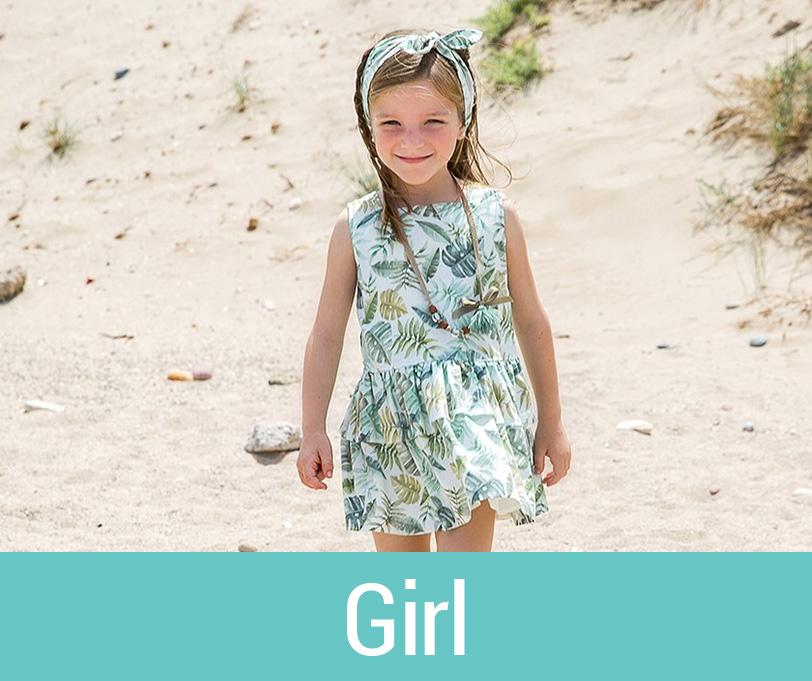 Shop Spanish designer clothes for girls. Discover the latest beautiful dresses, sets, swimwear, shoes and more